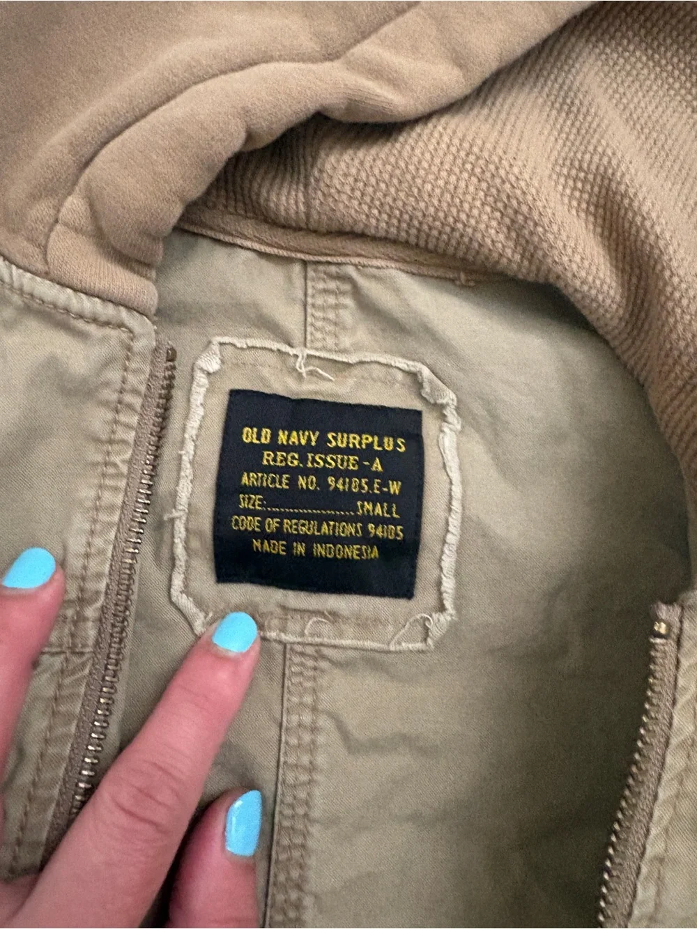 Old Navy Kids Hooded Jacket in Light Tan